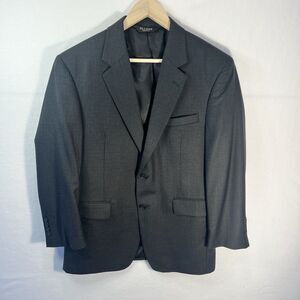 Jos A Bank 100% Wool Blazer Sport Coat Jacket Men 40S Black Est 1905